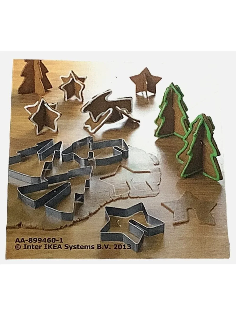 IKEA Vinterkul Pastry Cutter 6 Mixed Shapes Stainless Steel Christmas 2013